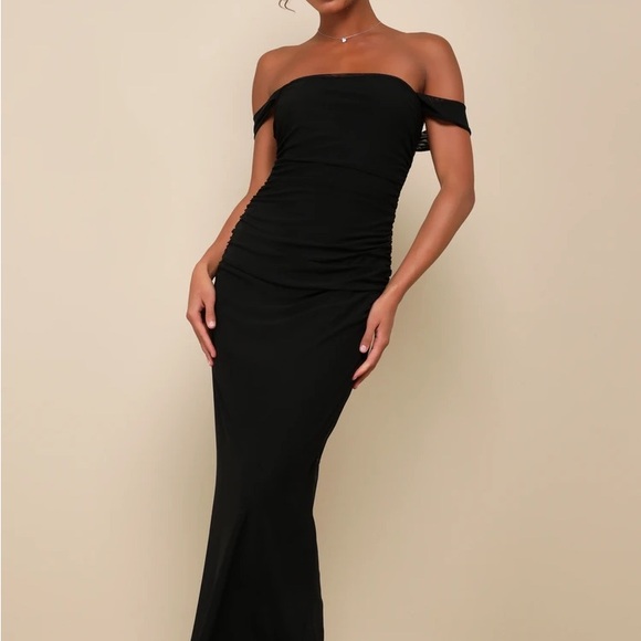Lulus Dresses & Skirts - Lulus Elegant Black Off-Shoulder Dress